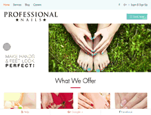 Tablet Screenshot of professionalnails.net